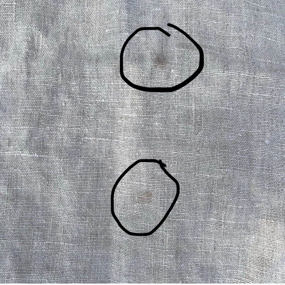 VTG Fall Harvest Linen Tablecloth Fruits Vegetables Nutmeg Spices Pumpkins 45x48